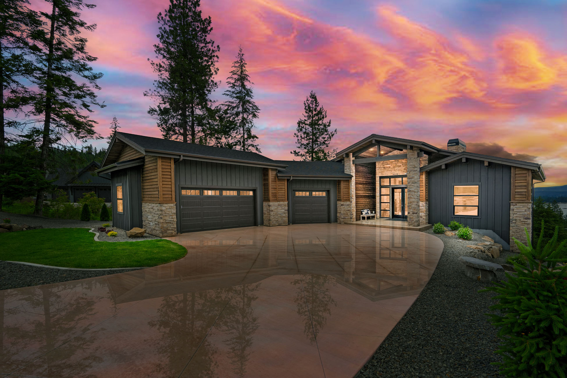 01-Front of home twilight
