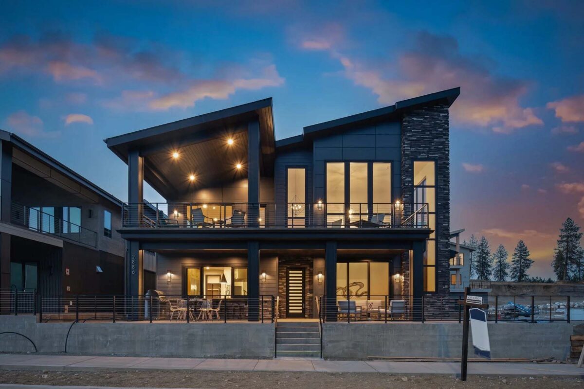 exterior front view of 2886 Atlas luxury home