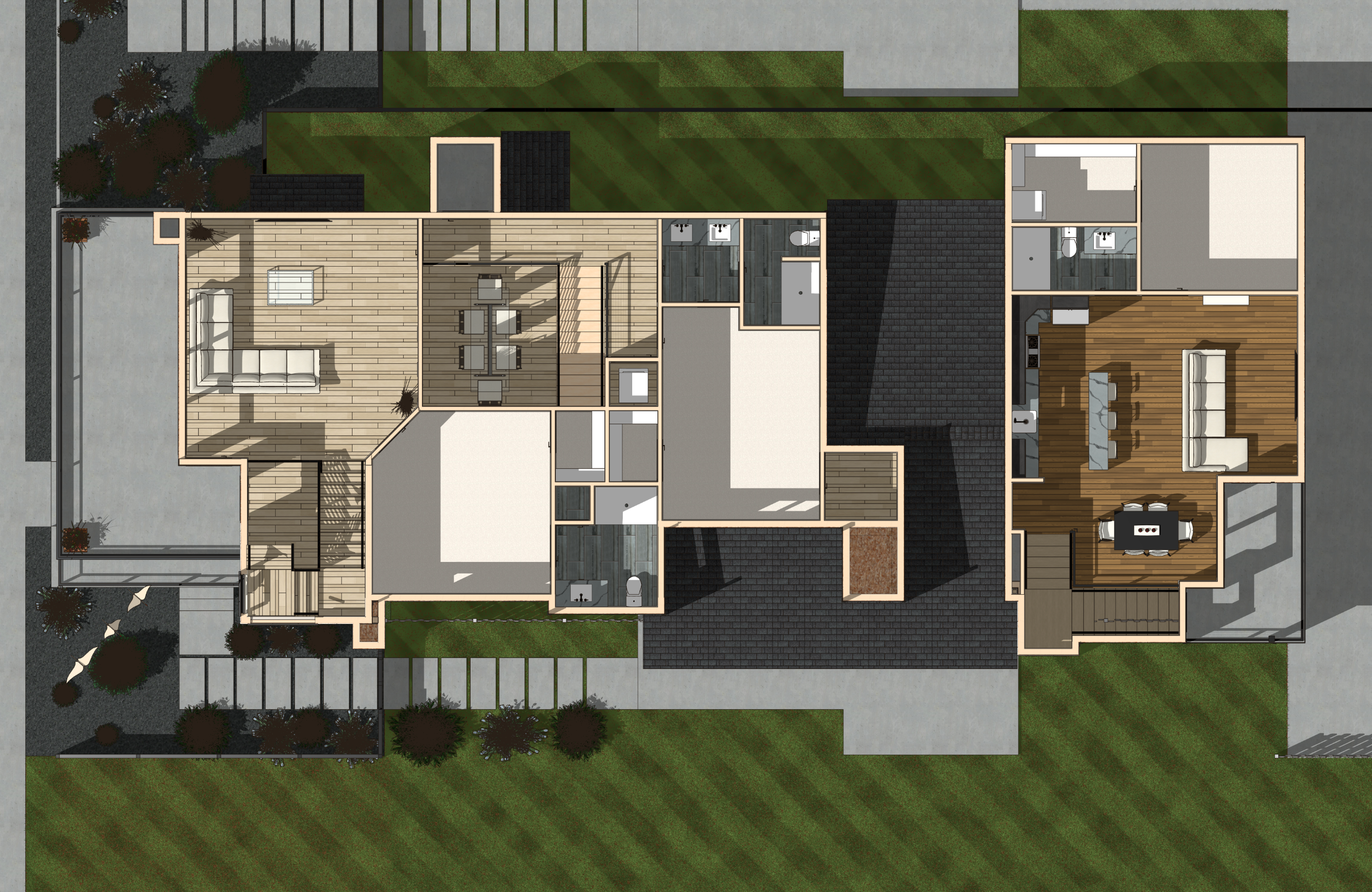 2D second floor rendering of The Coeur d'Alene #3
