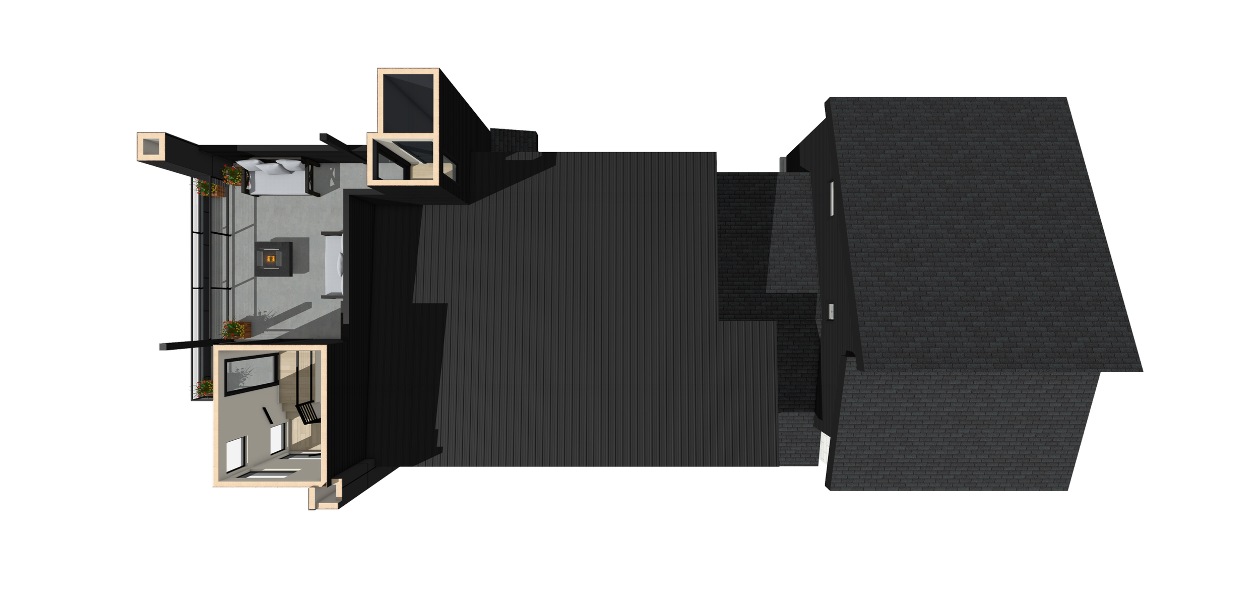 3D third floor rendering of The Coeur d'Alene #3