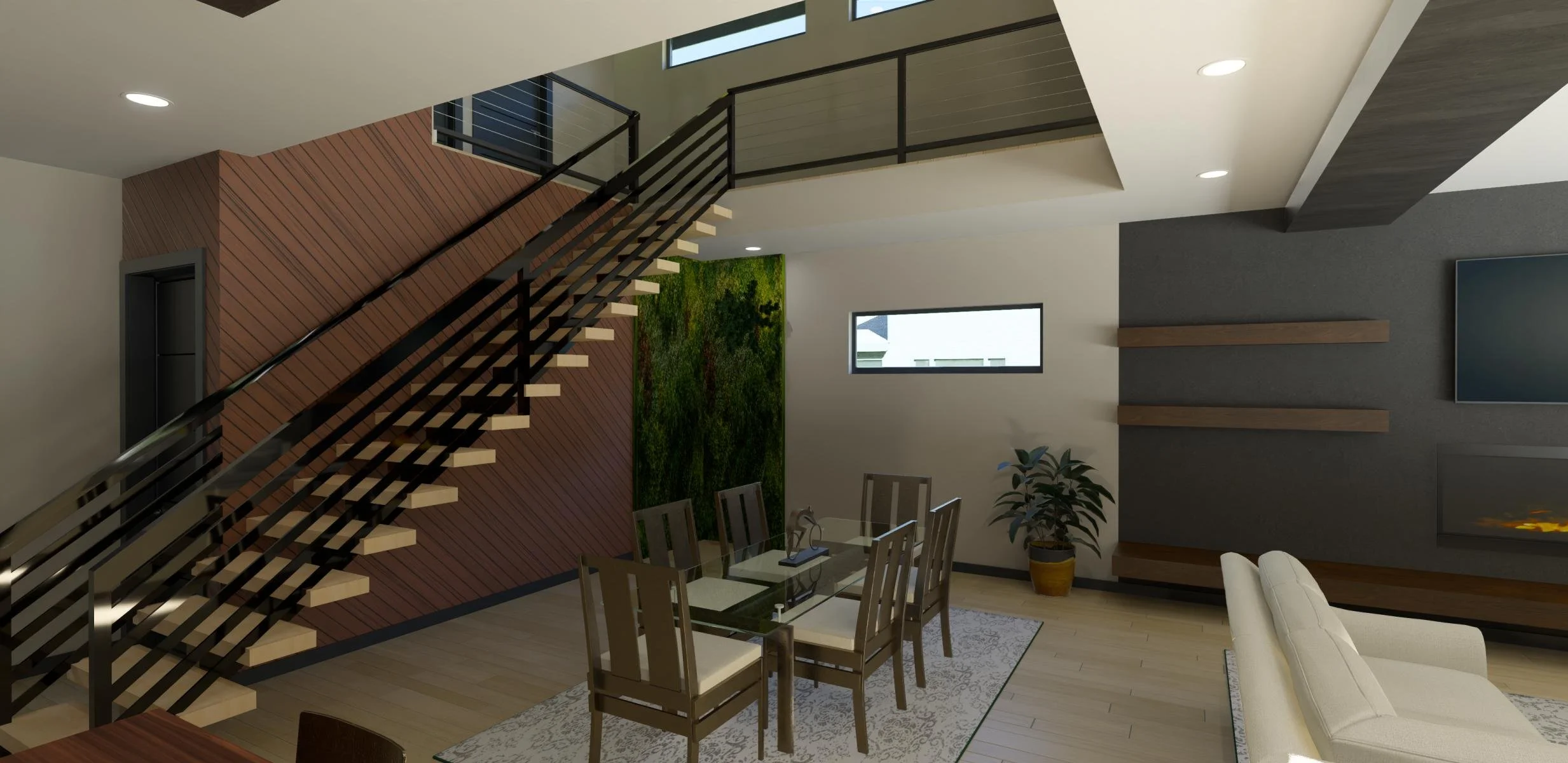 indoor open space rendering of The Coeur d'Alene #3