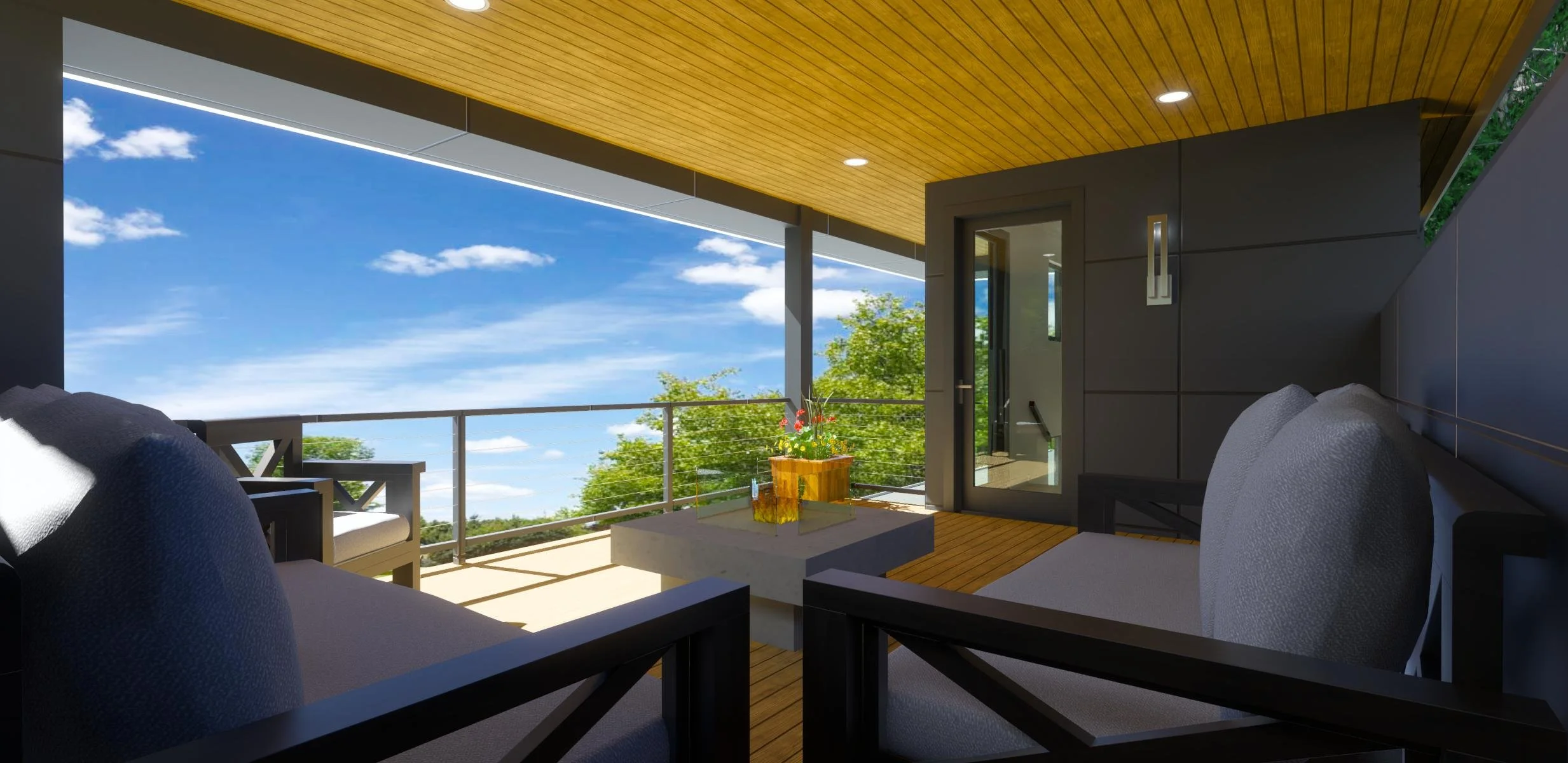 covered patio rendering of The Coeur d'Alene #3