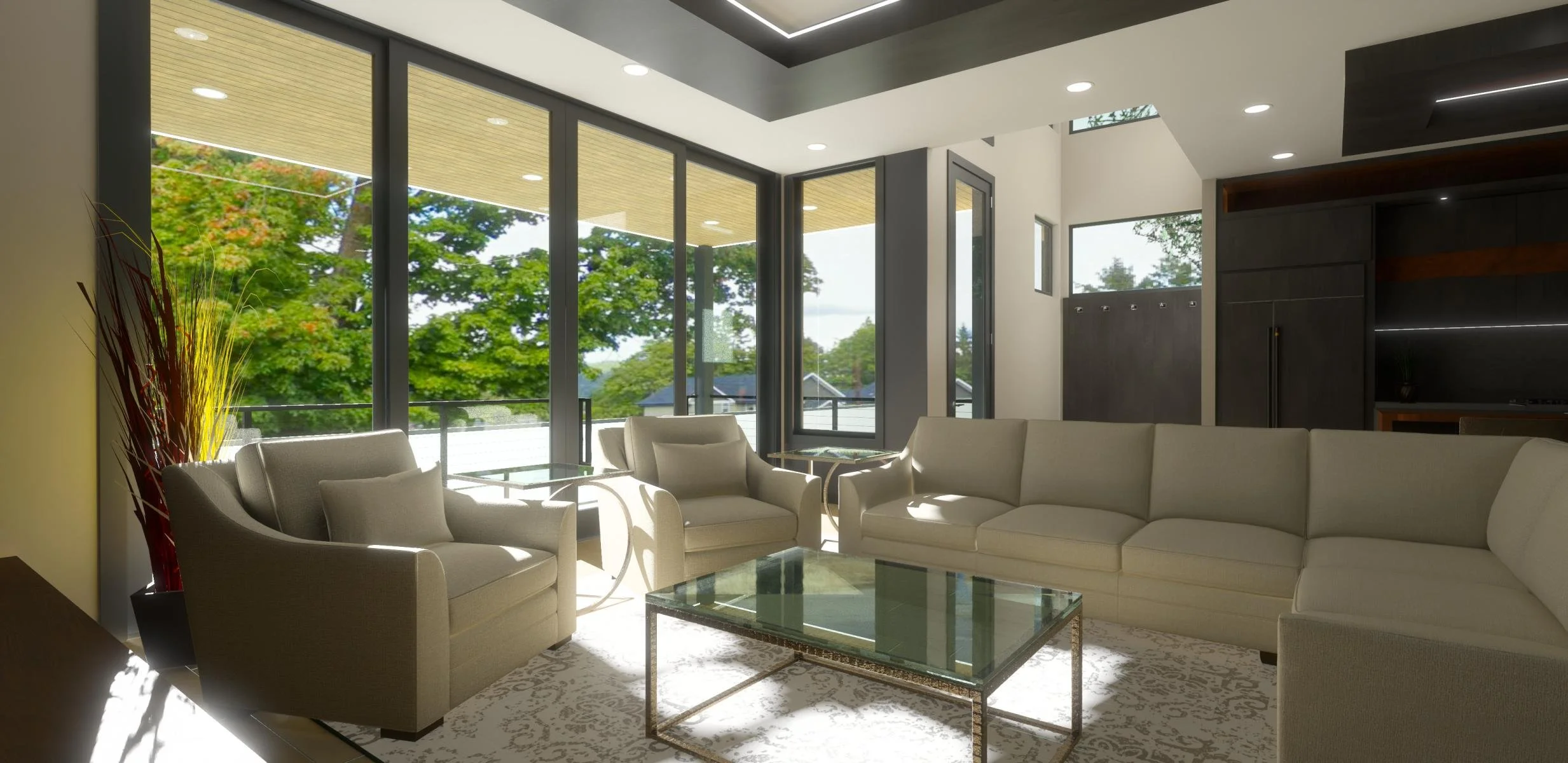 indoor seating and window rendering of The Coeur d'Alene #3